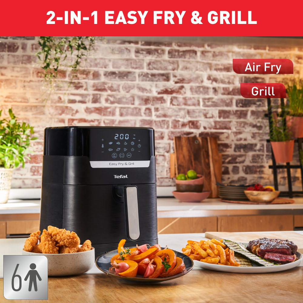 Tefal Easy Fry and Grill Precision 2-in-1 Air Fryer and Grill EY5058