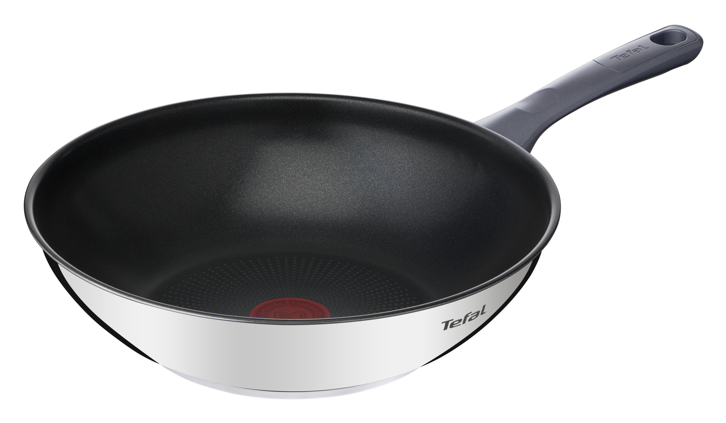 Tefal Daily Cook Stainless Steel Induction  Non-Stick Wok 28cm + Lid