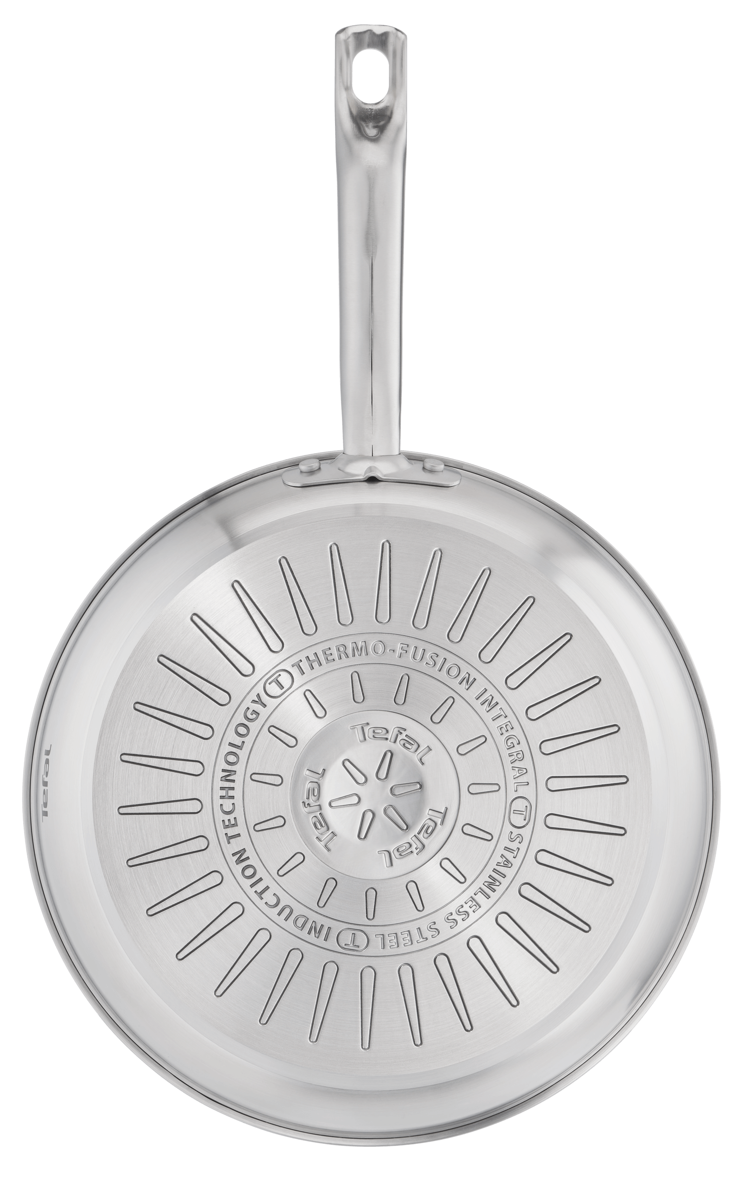 Tefal Virtuoso Induction Stainless Steel Uncoated Twin Frypan 24/28cm