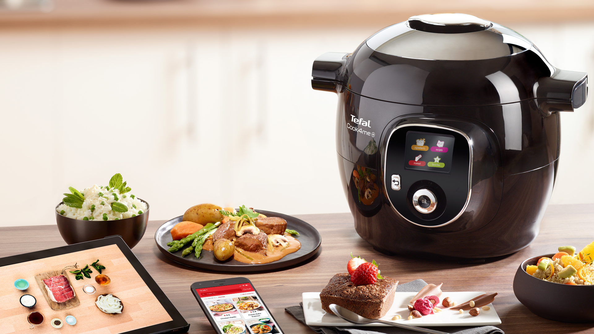 Tefal Cook4me+ Black CY8518 Smart Multi Cooker and Pressure Cooker