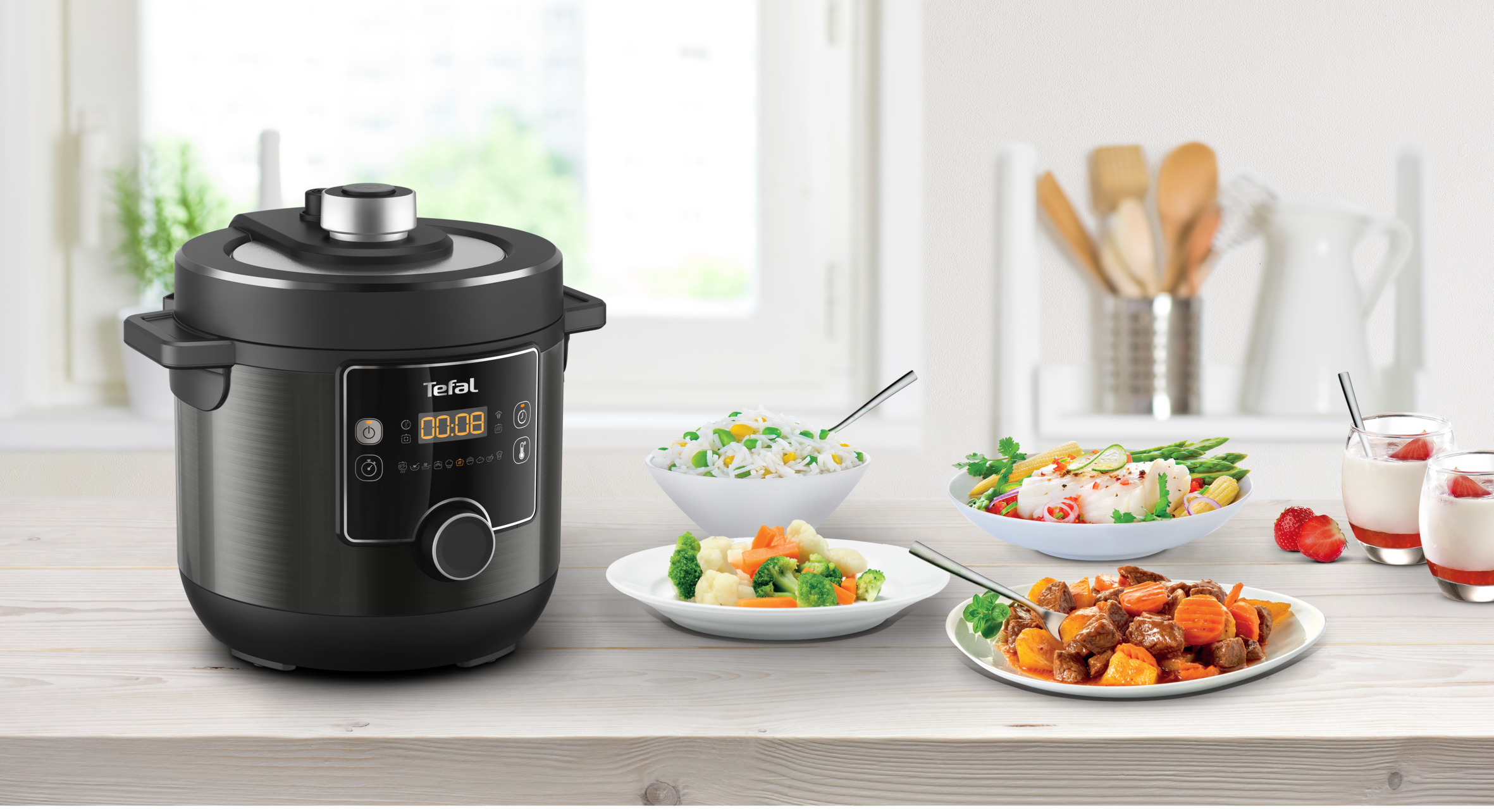 Tefal Turbo Cuisine Maxi Electric Pressure Cooker and Multicooker CY7778